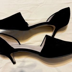J. Jill black suede kitten heel